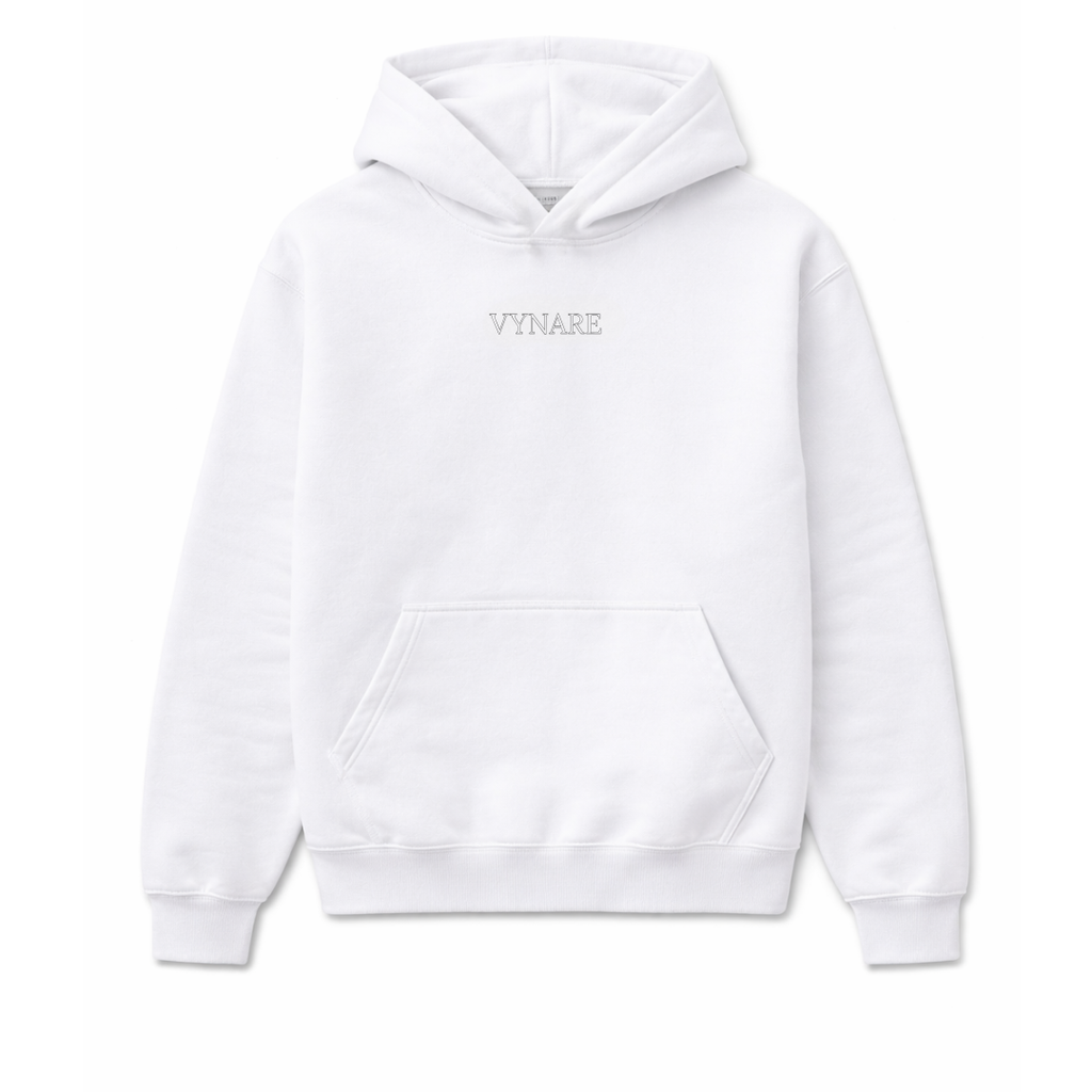 VYNARE CLASSIC WHITE HOODIE