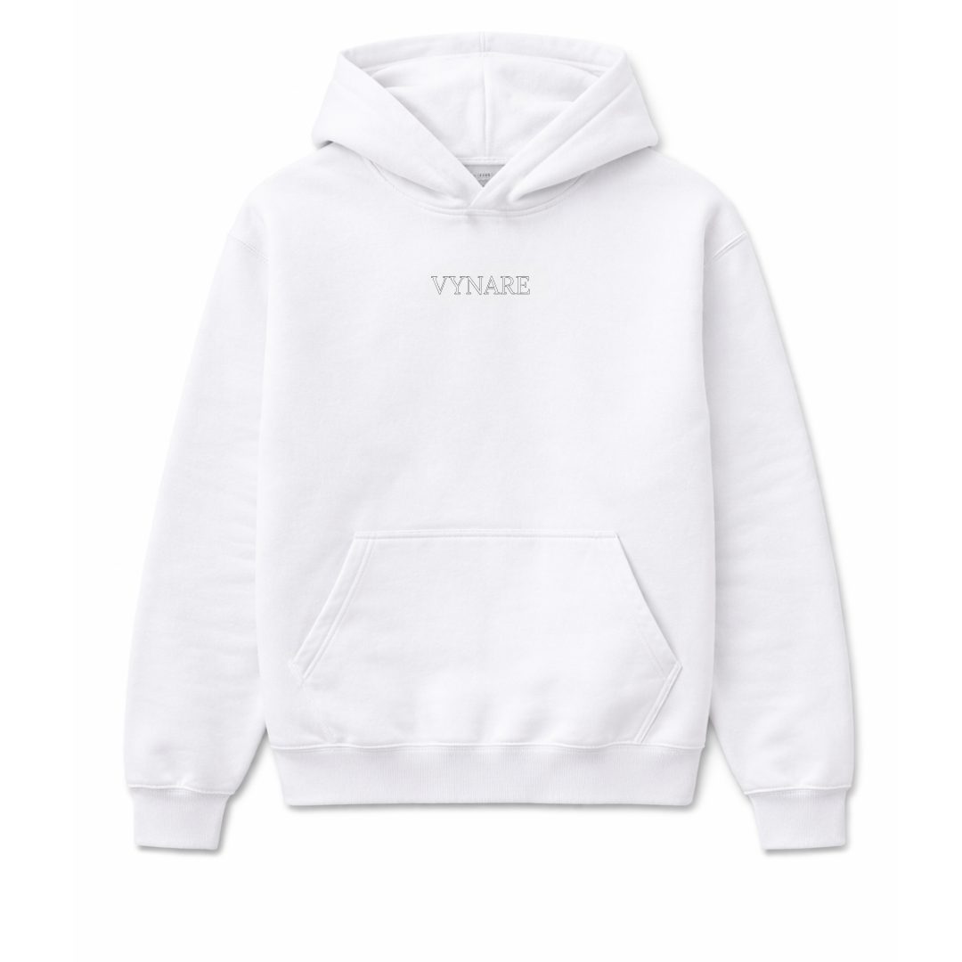 VYNARE CLASSIC WHITE HOODIE